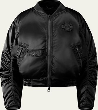 Canada Goose Jade Down Satin Bomber Jacket
