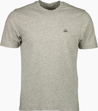 C.P. Company Mens Classic Logo Patch T-Shirt - Grey - Size: 40