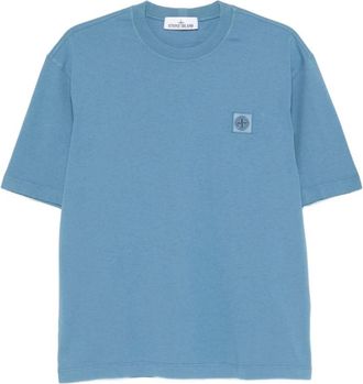 Stone Island T-Shirts, male, Blue, 2XL, Blue T-shirts and Polos
