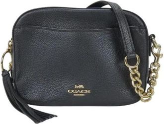 Coach Tweedehands leren schoudertassen - Dames - Vintage Schoudertas - Zwart - ONE Size - Leer - Vintage