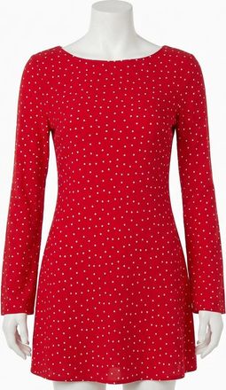 Z Supply Campbell Dot Crepe Dress In Red