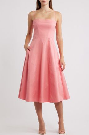 House of CB Dolly A-Line Cocktail Dress in Raspberry at Nordstrom, Size X-Large