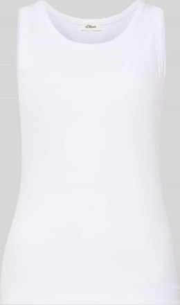 s.Oliver Red Label Regular Fit Tank Top aus Baumwoll-Mix in Weiss, Gr&ouml;&szlig;e 34