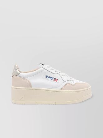 Autry low top leather platform sneakers