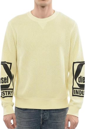 Diesel Yellow Crew Neck Sweatshirt