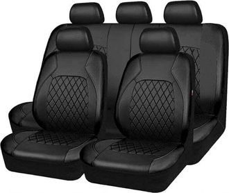 OEM Fundas Universales De Polipiel Negra Para Asientos De Suv: Juego De 9 Piezas Que Ofrece Protecci&oacute;n Completa Para El Interior, Alta Durabilidad Y F&aacute;cil
