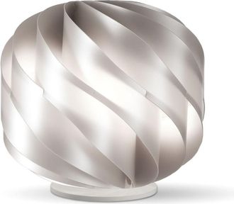 Linea Zero Lap L&aacute;mpara De Mesa Plata En Pl&aacute;stico Cm. 40 X 39 Horas