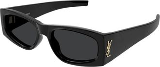 Saint Laurent Zonnebril - unisex - Accessoires - Zwart - Maat: 56 MM