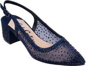 Lady Couture Demin Slingback Pump in Navy at Nordstrom Rack, Size 10