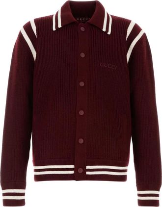 Gucci logo-embroidered wool cardigan - men - Wool - M