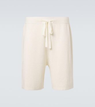 Commas Bermudas de croch&eacute; de algod&oacute;n y c&aacute;&ntilde;amo