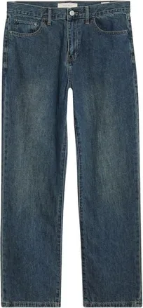 PacSun Jair Relaxed Straight Leg Jeans in Dark Indigo at Nordstrom, Size 36 X 32