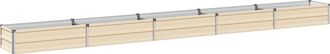 vidaXL Cama De Jard&iacute;n Elevada Marfil 400 X 40 X 24 Cm Vidaxl