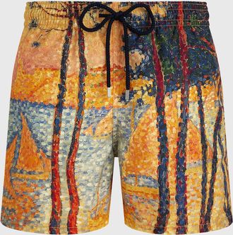 Vilebrequin Men & apos;s Impressionist Swim Trunks