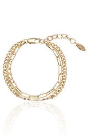 Ettika Bar Layered Chain Bracelet in Gold at Nordstrom Rack