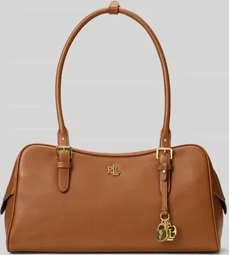 Lauren Ralph Lauren Henkeltasche aus echtem Rindsleder in Cognac, Gr&ouml;&szlig;e 1