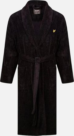 Lyle & Scott Lyle And Scott Mens Lucas Towelling Bathrobe, Black - Size: 35/34/32