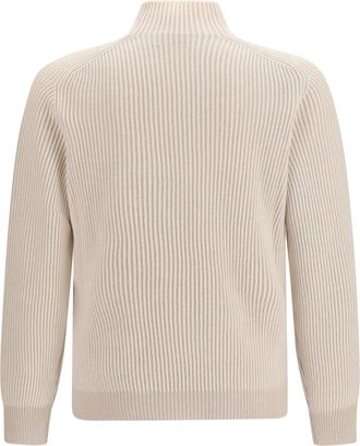 Brunello Cucinelli Mens Cashmere Turtleneck Sweater Panama+sabbia Kashmir-Capra Hircus Kashmir/capra