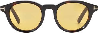 Tom Ford Brown Oval Mens Sunglasses FT1123-D 52E 49