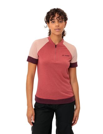 Vaude Funktionsshirt VAUDE WOMENS ALTISSIMO Q-ZIP SHIRT, Damen, Gr. 36, rot (brick), Obermaterial: 88% Polyester, 12% Wolle, Shirts Funktionsshirt, speziell