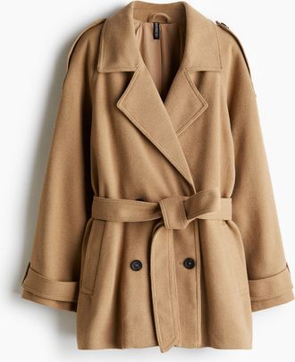 H&M Gefilzte Cabanjacke - Beige