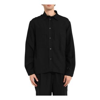 Laneus Casual Shirts, male, Black, Size: M Oversized Shirt