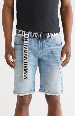 HVMAN Mero Slim Raw Hem Cutoff Denim Shorts in Acid at Nordstrom Rack, Size 28
