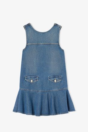 Ganni Blue Light Denim Mini Dress - Size 10/12 Organic Cotton