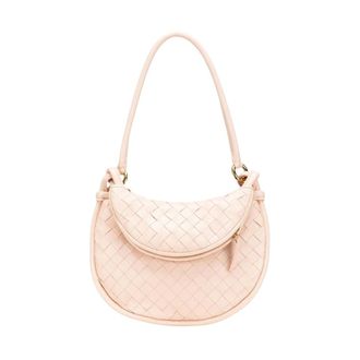 Bottega Veneta Pre-owned Small Nappa Intrecciato Gemelli Hobo - Dames - Pre-owned - Roze - Maat: ONE Size Leer