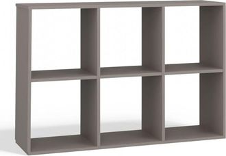 OEM Marion - Estanter&iacute;a Modular Con 6 Cubos - Librer&iacute;a Con 6 Compartimentos - 110x30x75 Cm - Mueble De Almacenaje