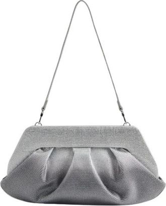 Themoir&egrave; Emera Strass Degrad&egrave; Silver / Black - Dames - Schoudertassen - Grijs - ONE Size - Tassen