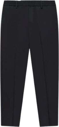 The Goodpeople Heren, Broeken, Zwart, Maat: W30 Wol