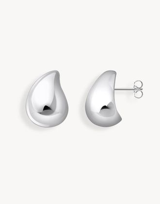 Thomas Sabo Orecchini a bottone argentati-Argento