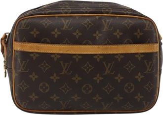 Louis Vuitton Reporter Monogram Canvas Brown Canvas Handbag (Pre-Owned)