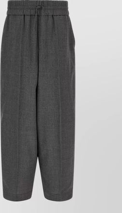 Ami virgin wool relaxed-fit drawstring trousers