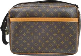 Louis Vuitton Pre-owned Monogram Canvas Schoudertas - unisex - Vintage Schoudertas - Bruin - ONE Size - Leer - Vintage