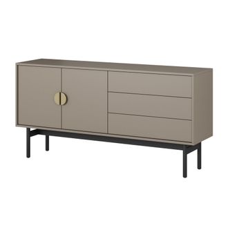 Selsey Selsey Stoon Ii - Mueble Tv Con 2 Puertas Y 3 Cajones - 154 Cm - Gris Piedra