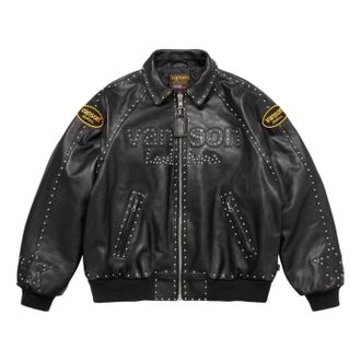 SUPREME FW25 Vanson Leathers b.b. Simon Jacket Black SUP-FW25-018-BLK