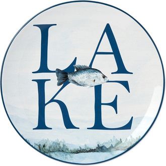 Certified International Wake At The Lake Set Of 4 Dinner Plates