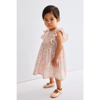H&M Cotton Dress in Light Pink/floral at Nordstrom, Size 12M