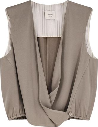 Alysi Sleeveless Tops - Dames - Tops zonder mouwen - Grijs - 2XS - Tops