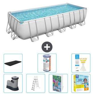 Bestway Piscina Bestway Power Steel Rectangular - 640x274x132 Cm - 8-piezas S572