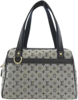 Louis Vuitton Pre-owned Monogram Mini Josephine Canvas Handbag - Dames - Vintage Handtas - Grijs - ONE Size - Vintage