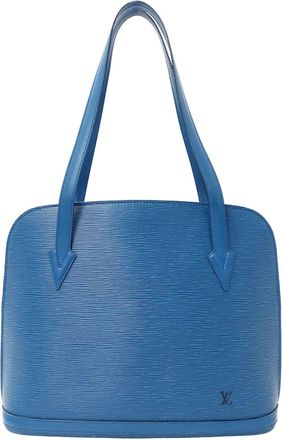 Louis Vuitton Toledo Blue Epi Leather Handbag Shoulder Bag Tote Bag (Pre-Owned)