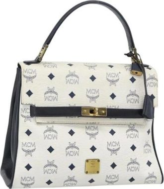MCM Pre-owned Hand Bag - Dames - Vintage Handtas - Wit - ONE Size - Leer - Vintage