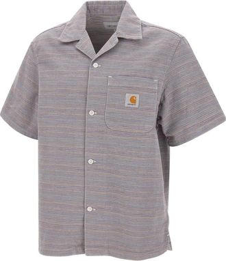 Carhartt Work in Progress S/S Gellar Shirt - Heren - Korte mouwen Overhemden - Veelkleurig - L - Katoen - Overhemden