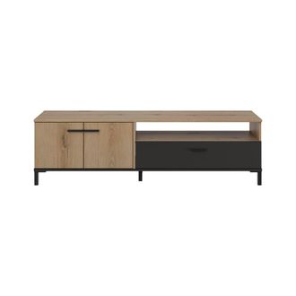 Camif Mueble de tv 2 puertas 1 caj&oacute;n l160 cm - trust - marr&oacute;n