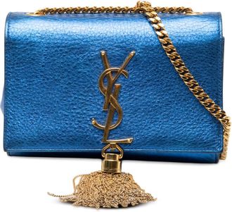 Saint Laurent Pre-owned Saint Laurent Small Metallic Calfskin Monogram Kate Tassel Crossbody 2R7Q8ESUU96F5AHK