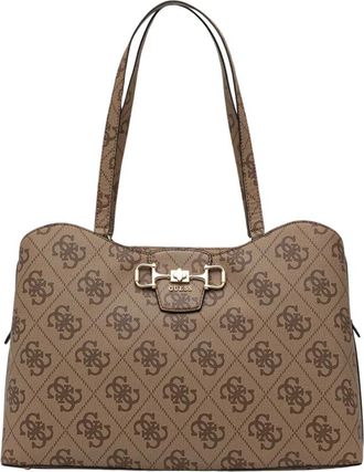 Guess Janie Tote - Dames - Shoppers - Bruin - ONE Size - Leer - Tassen
