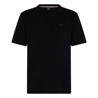 HUGO BOSS Tops, Heren, Zwart, XL, Katoen, T-shirt van katoenen jersey met ton-sur-ton logo